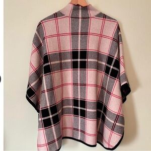 Nicole Miller plaid poncho